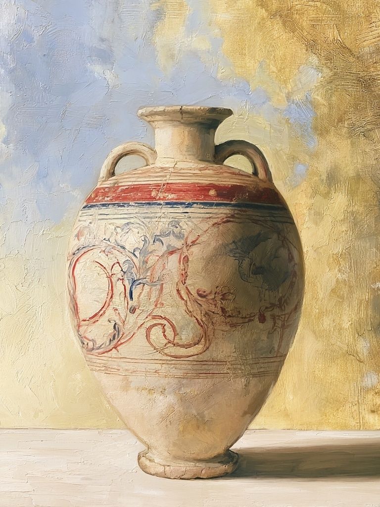 Ancient Ceramic Vase Fine-Art Print. poster detail