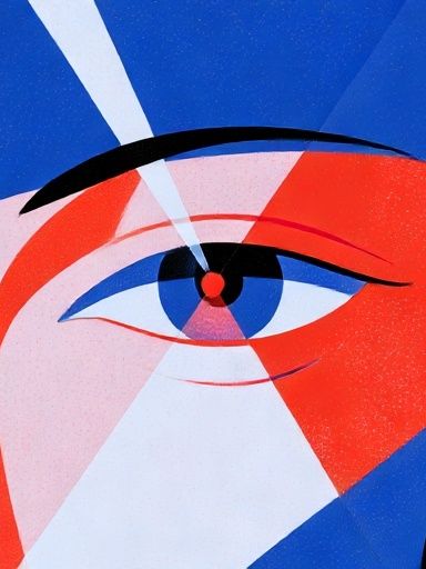 Abstract Eye Pop-Art Poster. poster detail