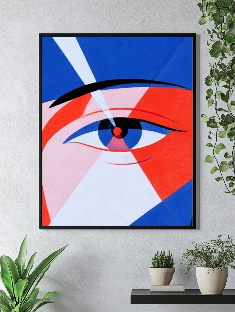 Abstract Eye Pop-Art Poster. — room view 4