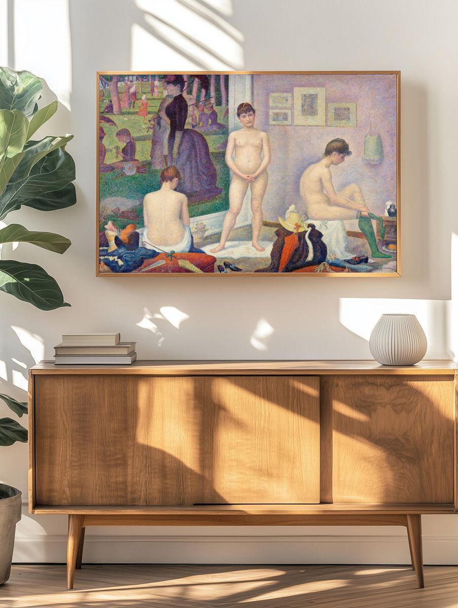 Two Bulls — Fine Art Print. — room view 3
