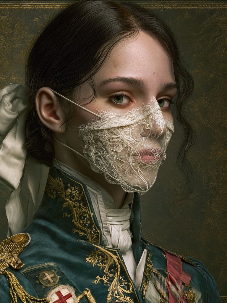 Masked Portrait Fine-Art Print. poster detail