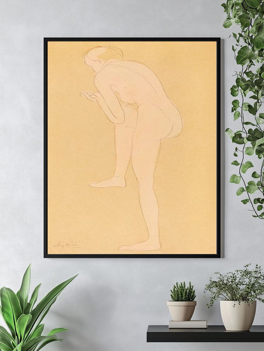 Elegant Nude Figure — Fine Art Print. — room view 4
