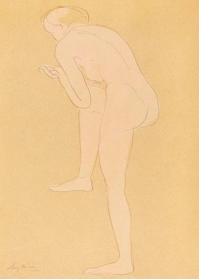 Elegant Nude Figure — Fine Art Print. poster print