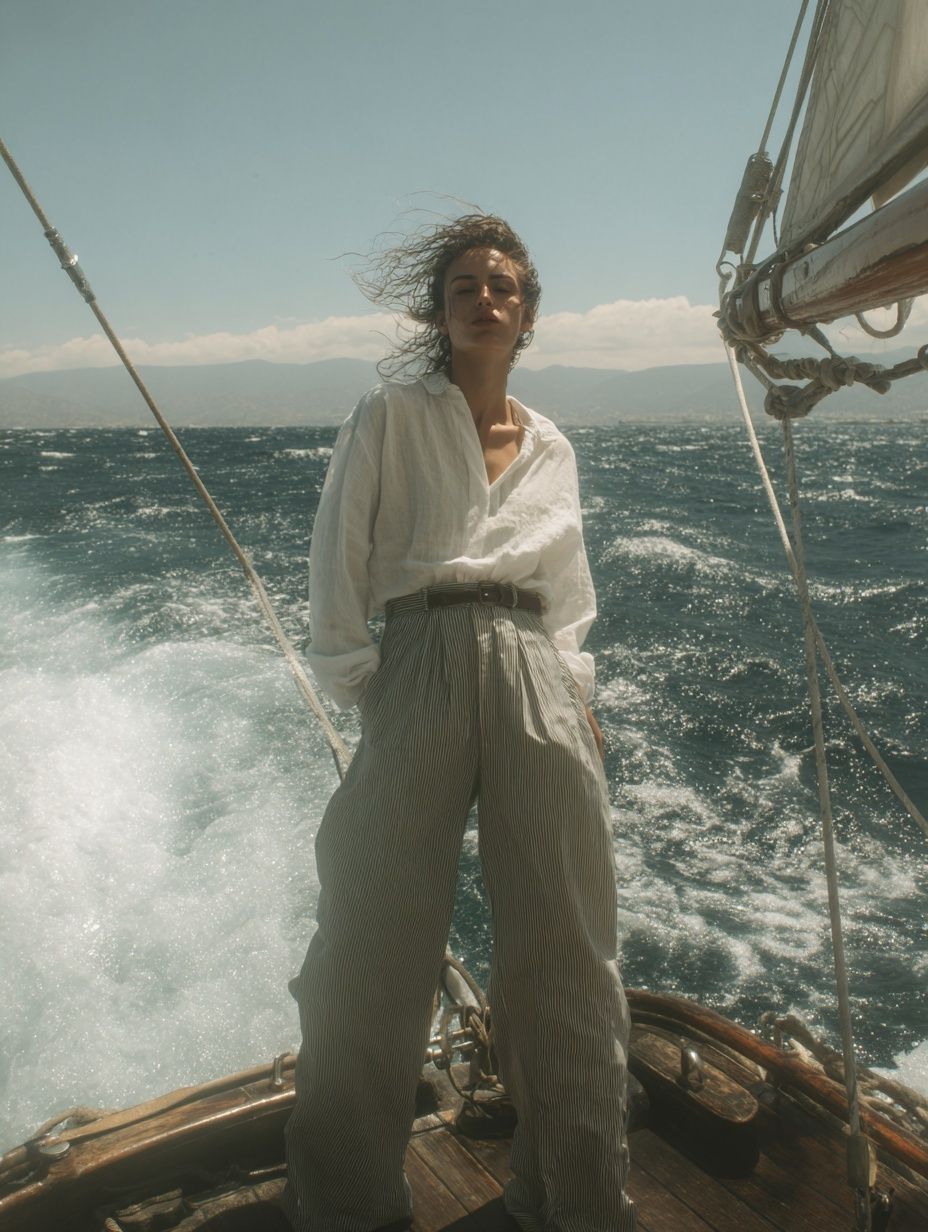 Sailing in the Breeze — Fashion Photography Poster. poster detail