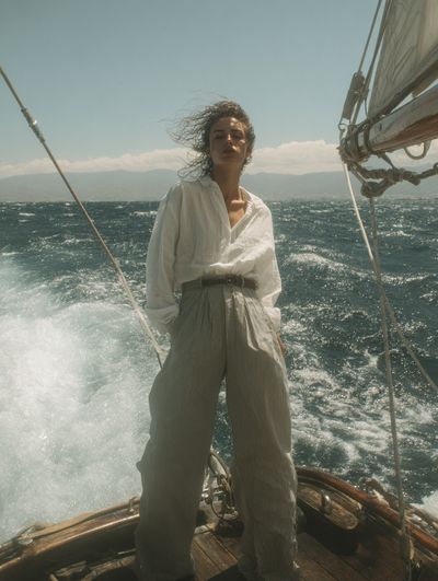 Sailing in the Breeze — Fashion Photography Poster. poster
