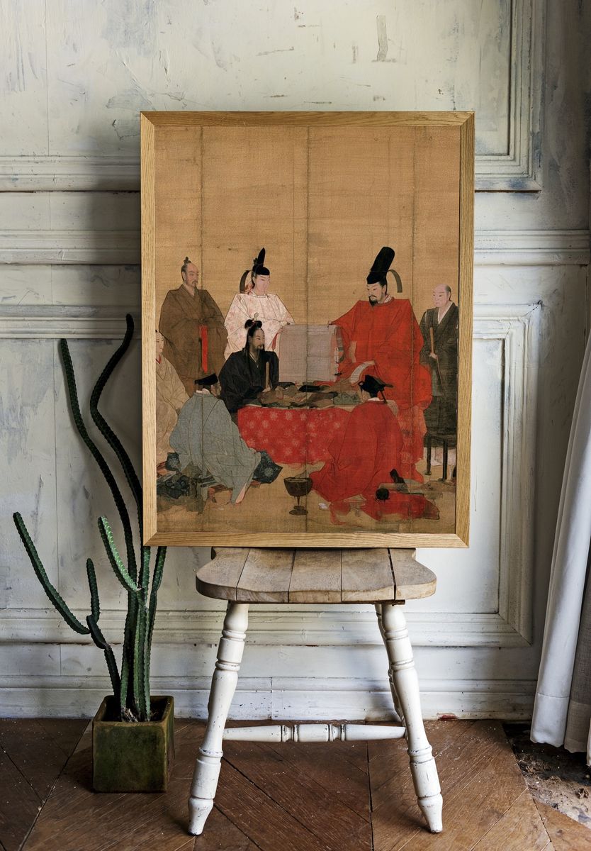 Ancient Court Gathering Fine-Art Print. — room view 1