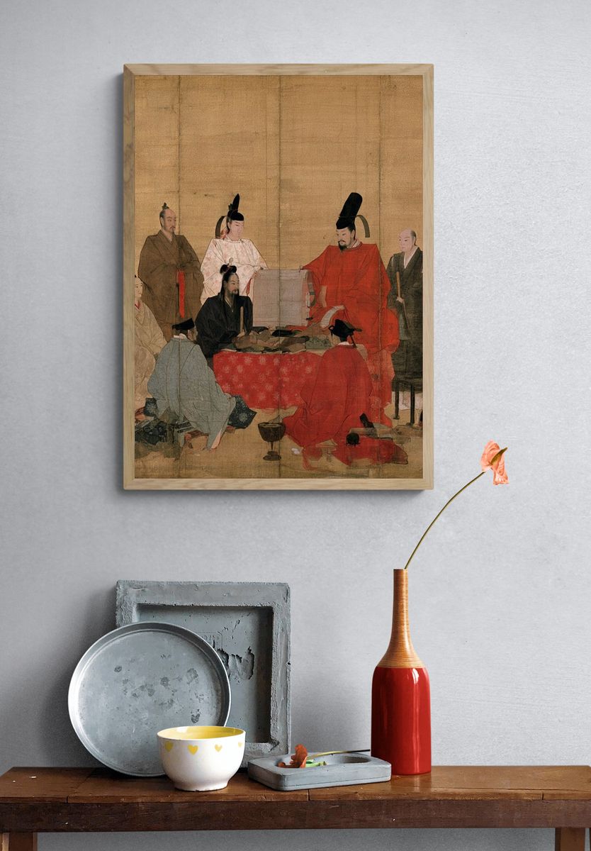 Ancient Court Gathering Fine-Art Print. — room view 3
