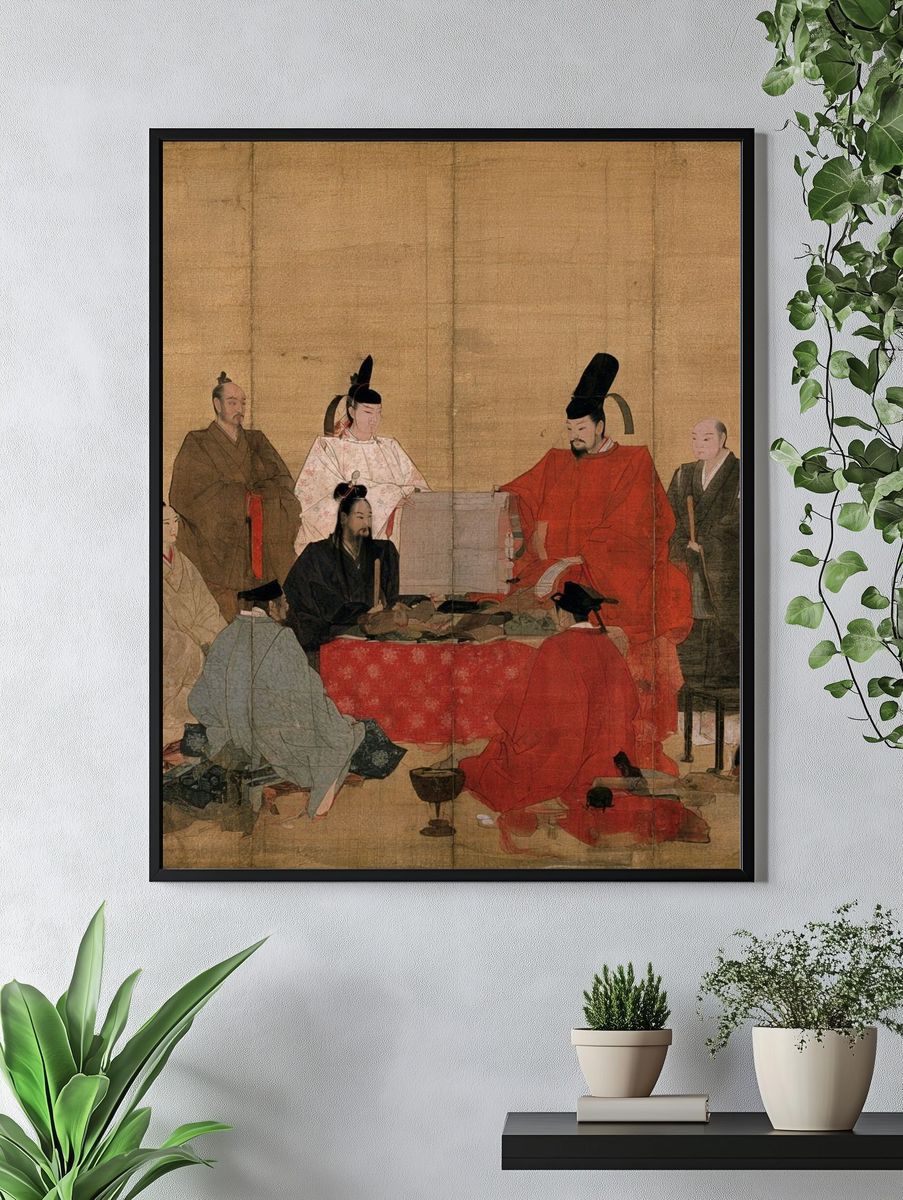 Ancient Court Gathering Fine-Art Print. — room view 4