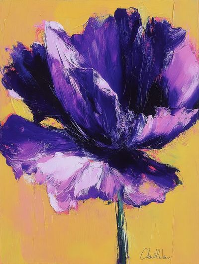 Vibrant Purple Flower — Fine Art Print. poster print