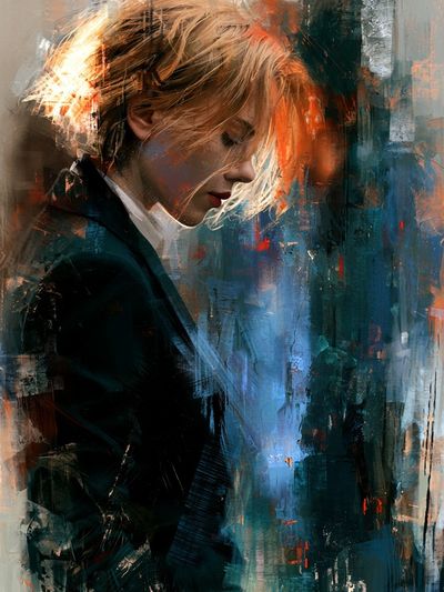 Contemplative Woman Fine-Art Print. poster