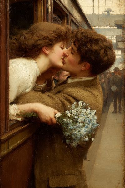 Romantic Kiss Fine-Art Poster. poster print
