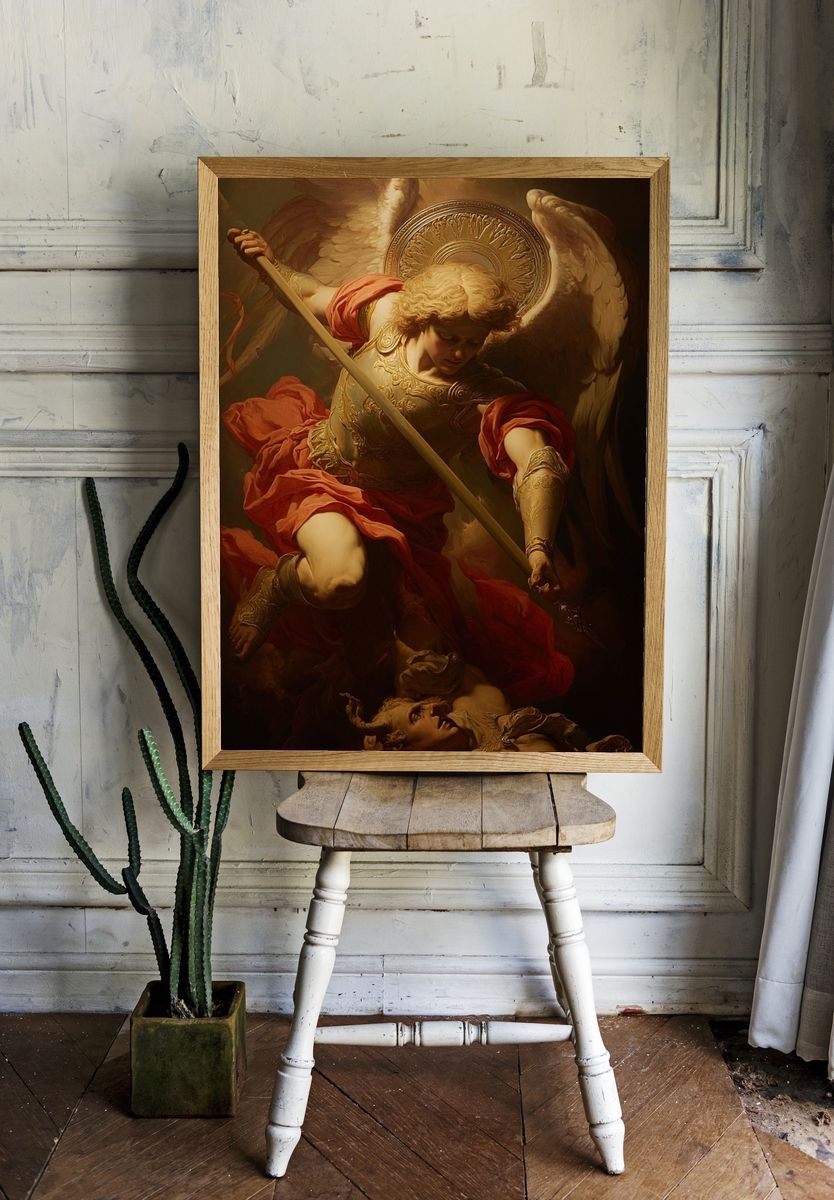 Archangel Victory Fine-Art Poster. — room view 1
