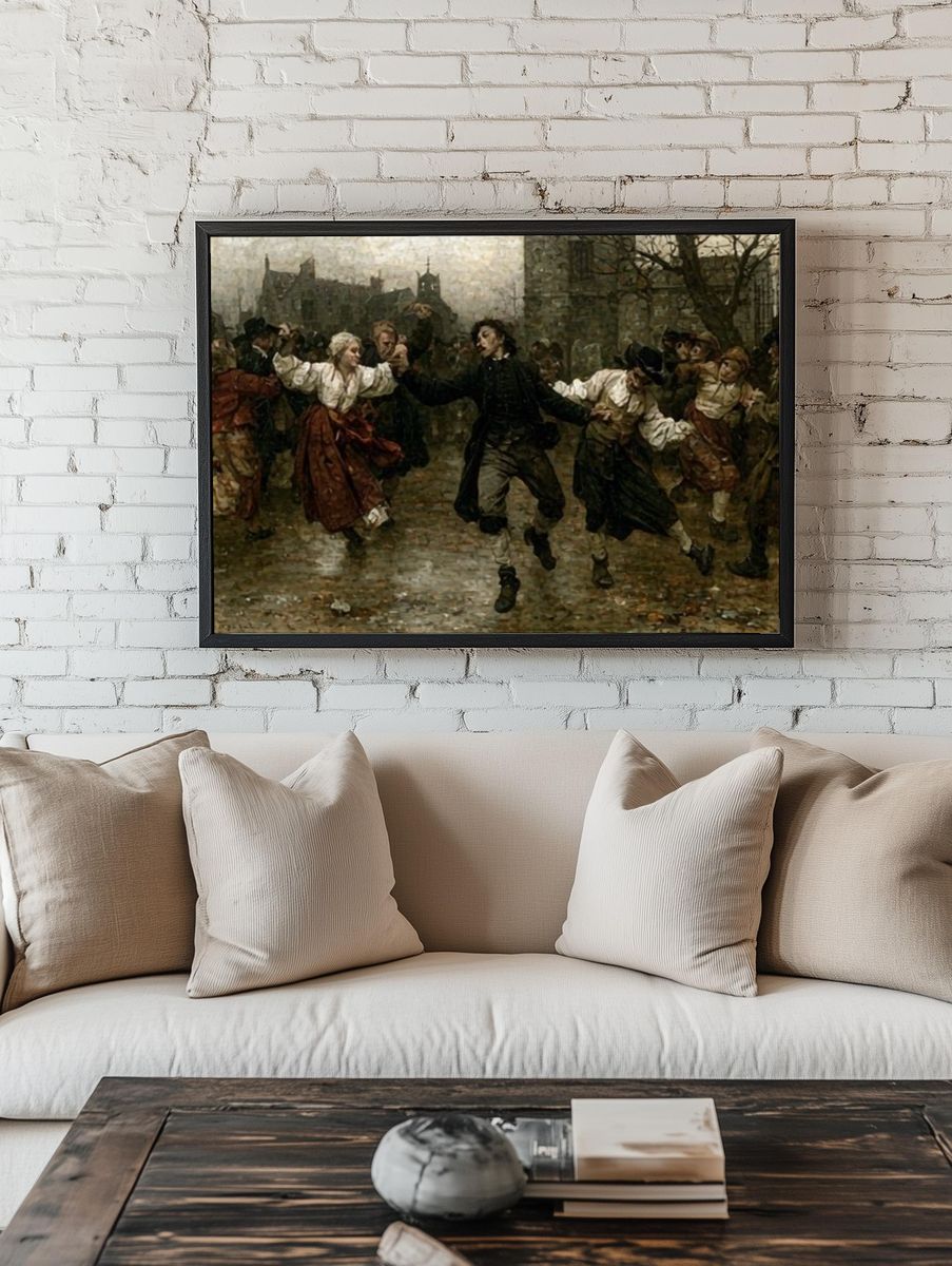 Village Dance — Fine-Art Print. room preview