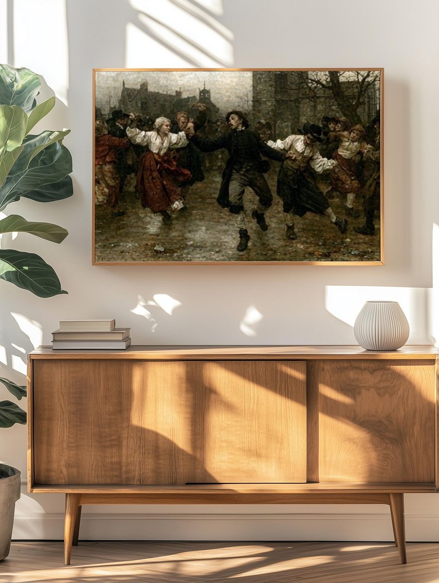 Village Dance — Fine-Art Print. — room view 3
