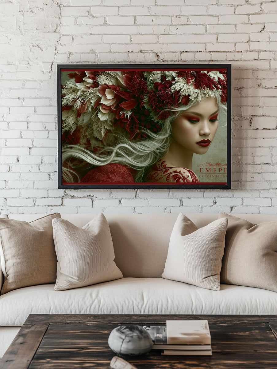 Floral Portrait Fine-Art Poster. — room view 1