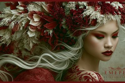 Floral Portrait Fine-Art Poster. poster