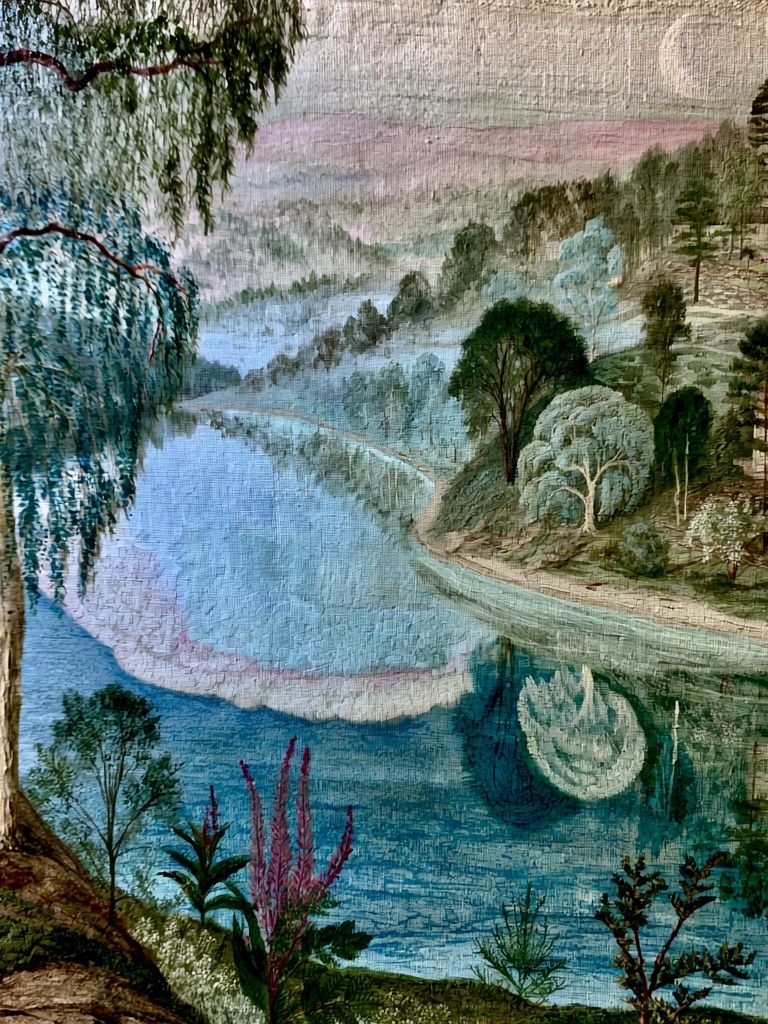 Dreamy Lakeside Landscape Print. poster — fine-art art