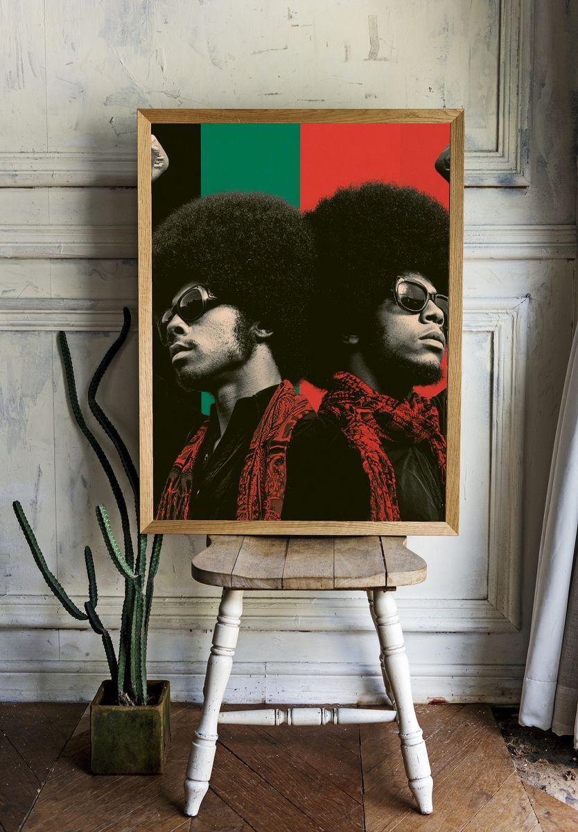 Afro Power Portrait Poster. — room view 1