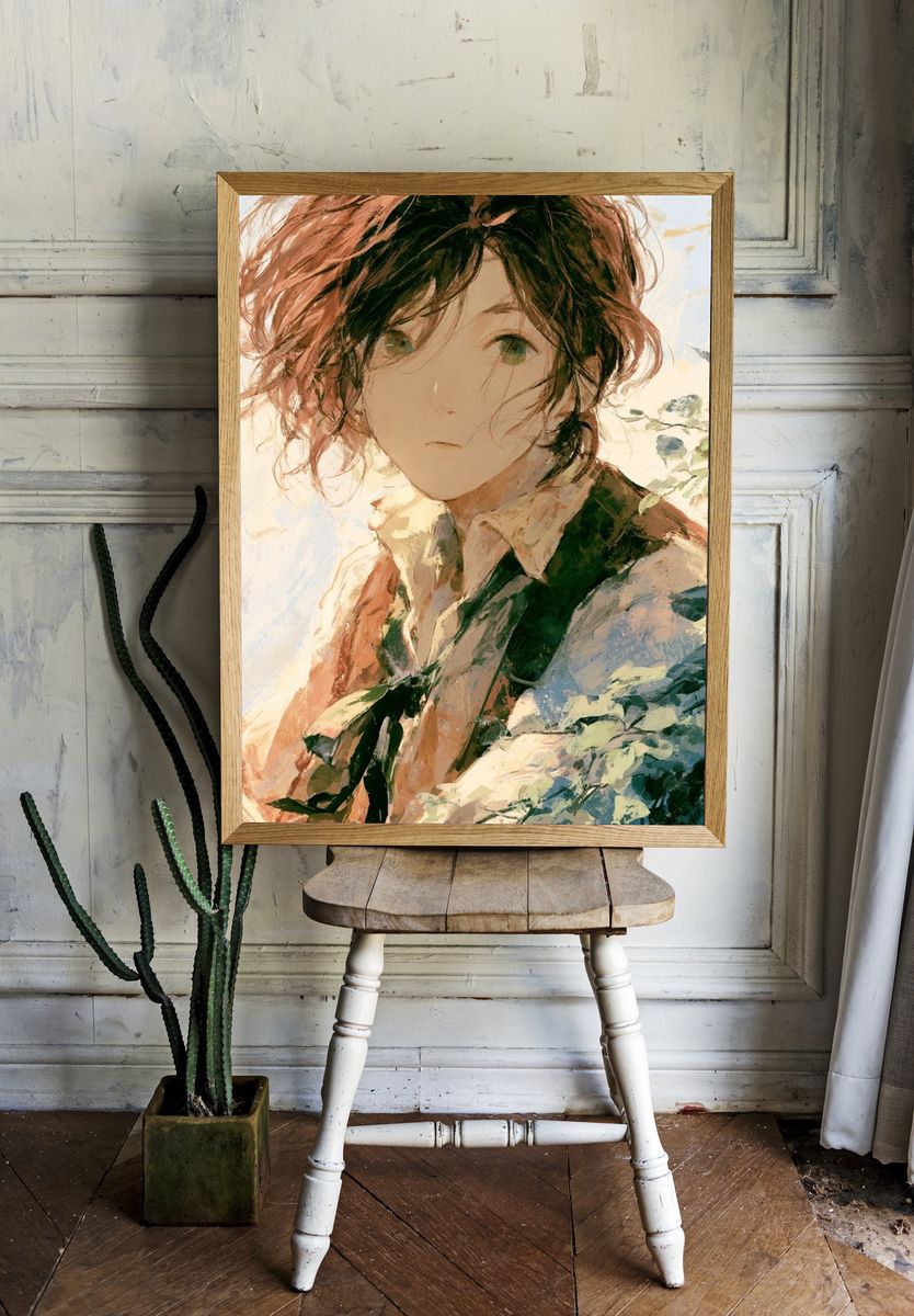 Dreamy Portrait Fine-Art Poster. room preview