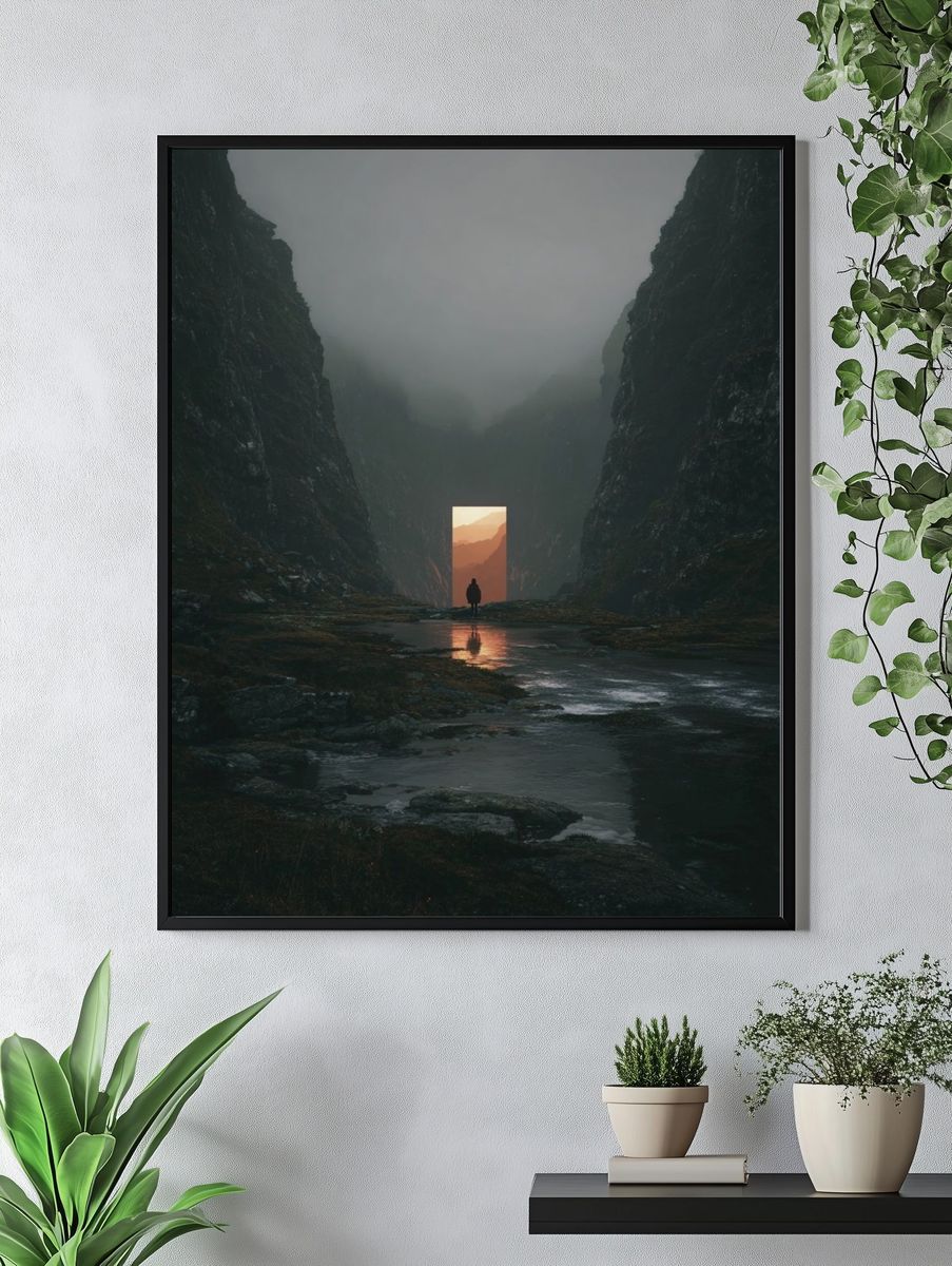 Mysterious Doorway — Fine Art Print. — room view 4