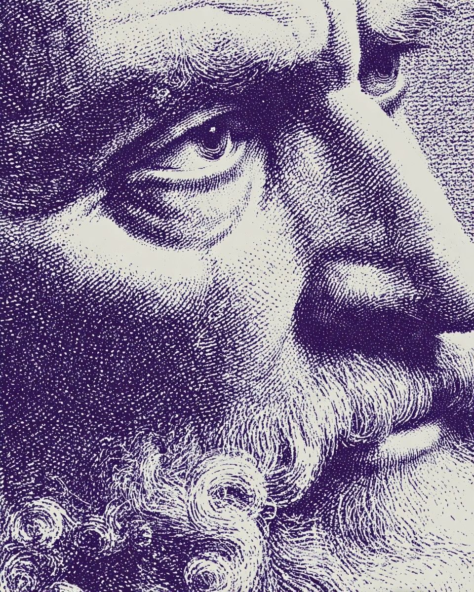Philosopher Portrait — Fine Art Print. poster detail