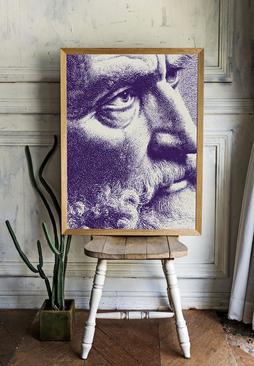 Philosopher Portrait — Fine Art Print room preview