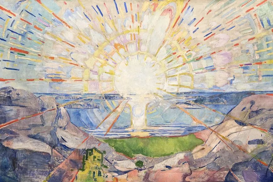 Edvard Munch's Solenintro (1912-1913). Original. poster detail