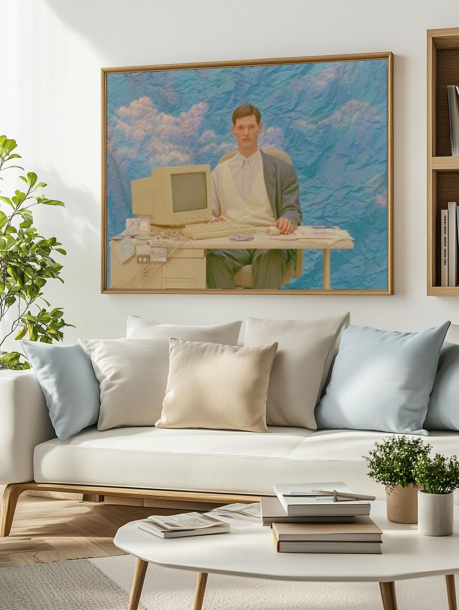 Surreal Office Portrait Print. — room view 2