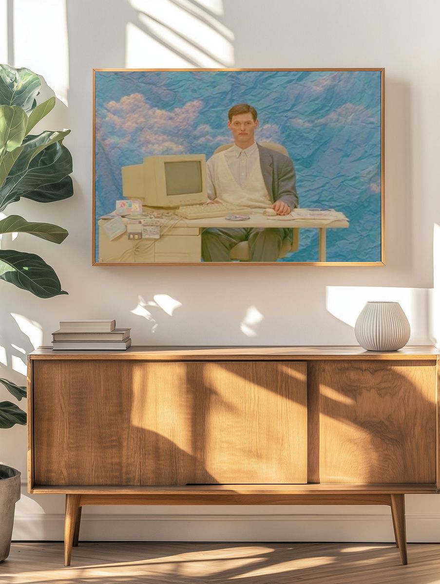 Surreal Office Portrait Print. — room view 3