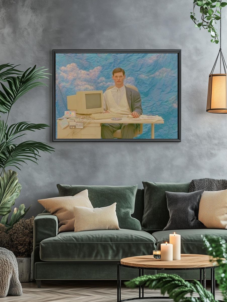 Surreal Office Portrait Print. — room view 4