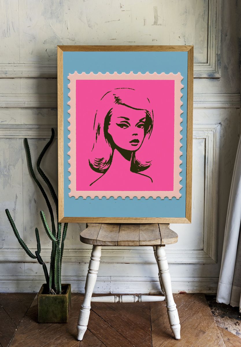 Pop Art Woman Portrait Poster. — room view 1