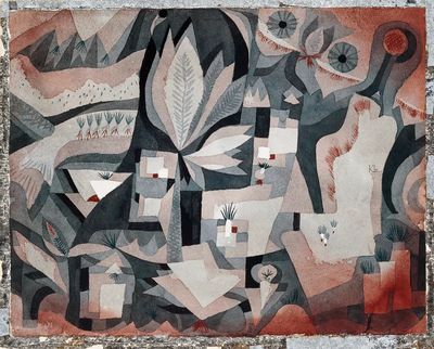 Dry cooler garden (1921) painting. poster print