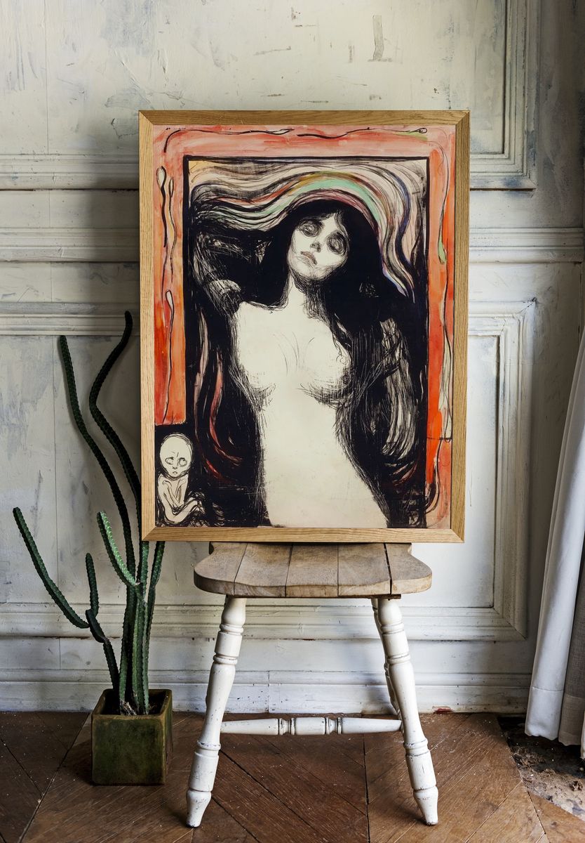 Madonna (ca. 1895–1896) Edvard Munch. — room view 1