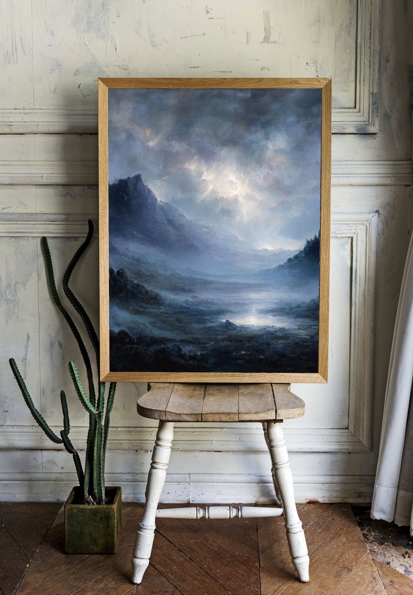 Mysterious Landscape — Fine Art Print. — room view 1
