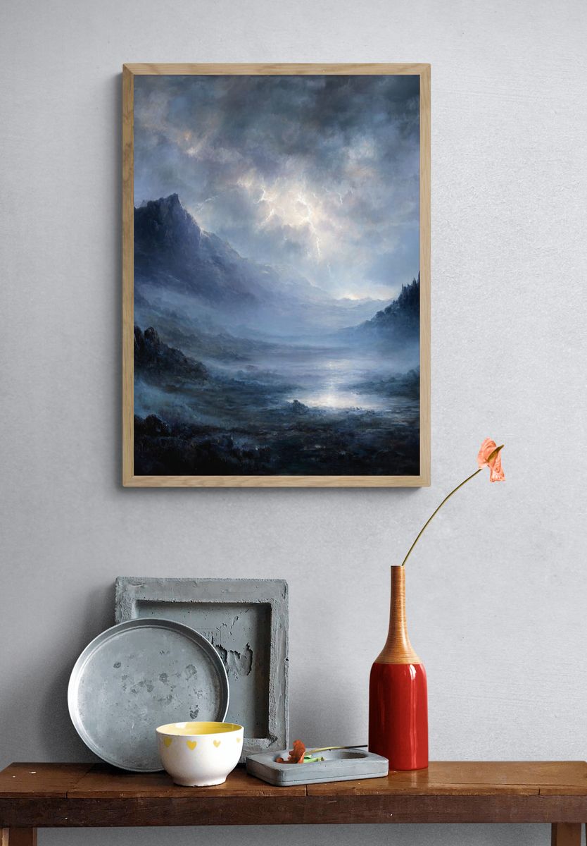 Mysterious Landscape — Fine Art Print. — room view 3