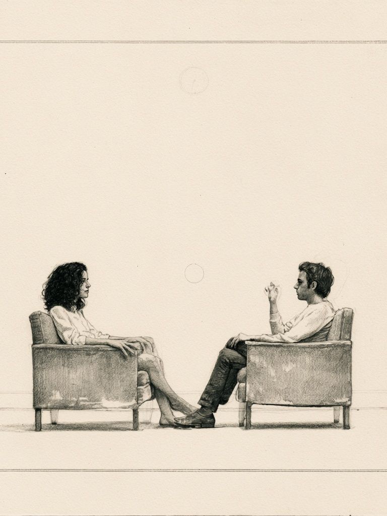 Quiet Conversation Fine-Art Print. poster detail