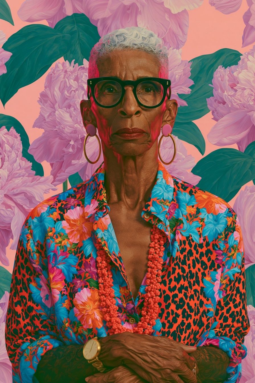 Floral Portrait Fine-Art Print. poster — fine-art art