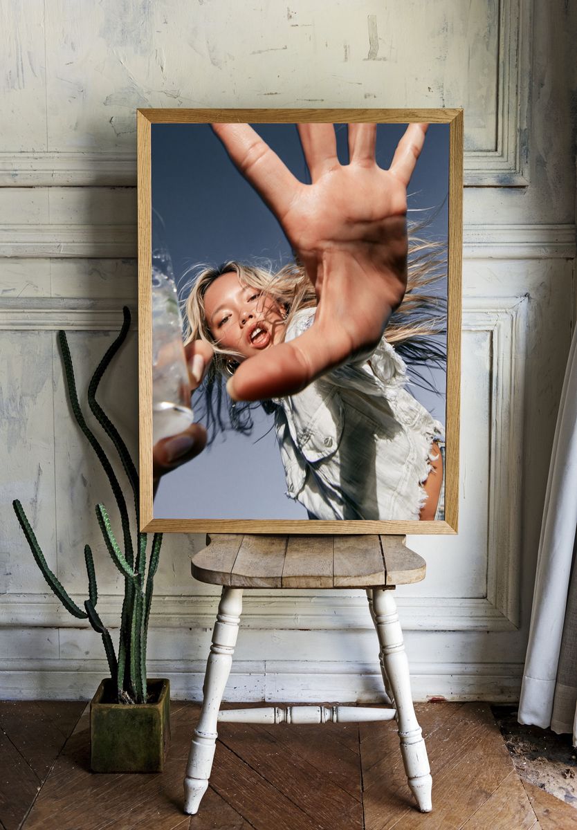 Dynamic Fashion Portrait Poster. room preview