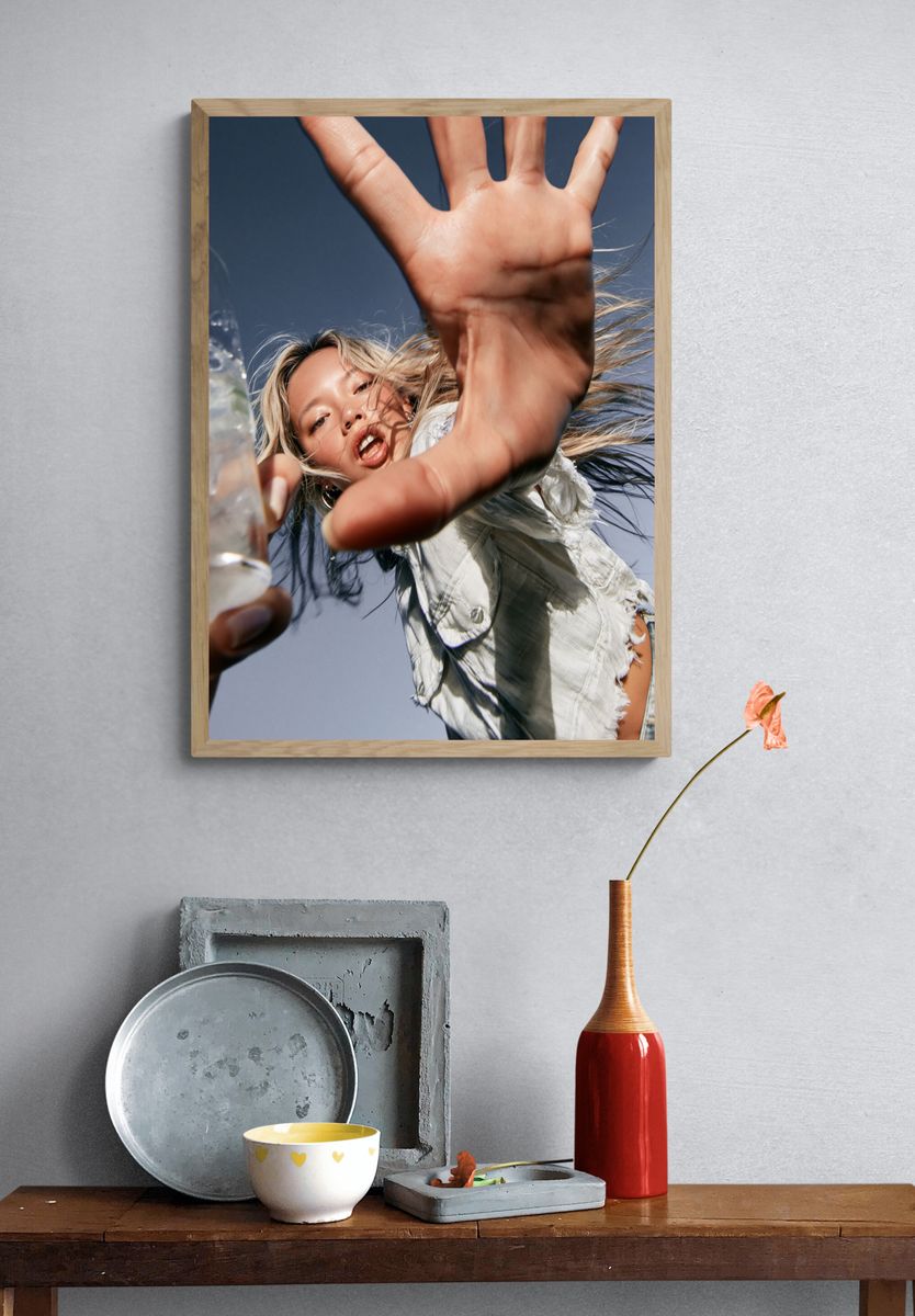 Dynamic Fashion Portrait Poster. — room view 3