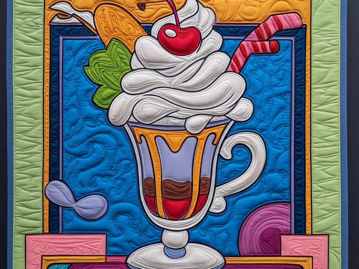 Ice Cream Sundae Pop Art Poster. poster detail