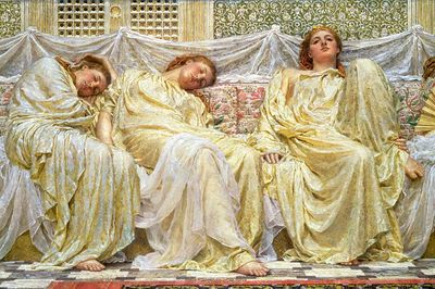 Dreamers (ca. 1850-1882) painting high. poster print