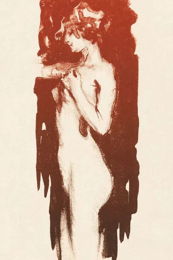 Elegant Female Figure — Fine Art Print. poster — fine-art art