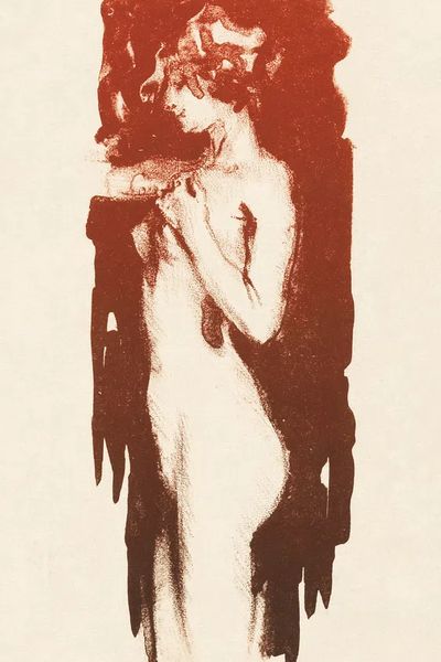 Elegant Female Figure — Fine Art Print. poster