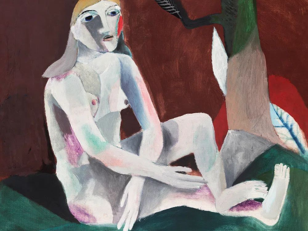 Seated Woman — Cubism Print. poster — fine-art art