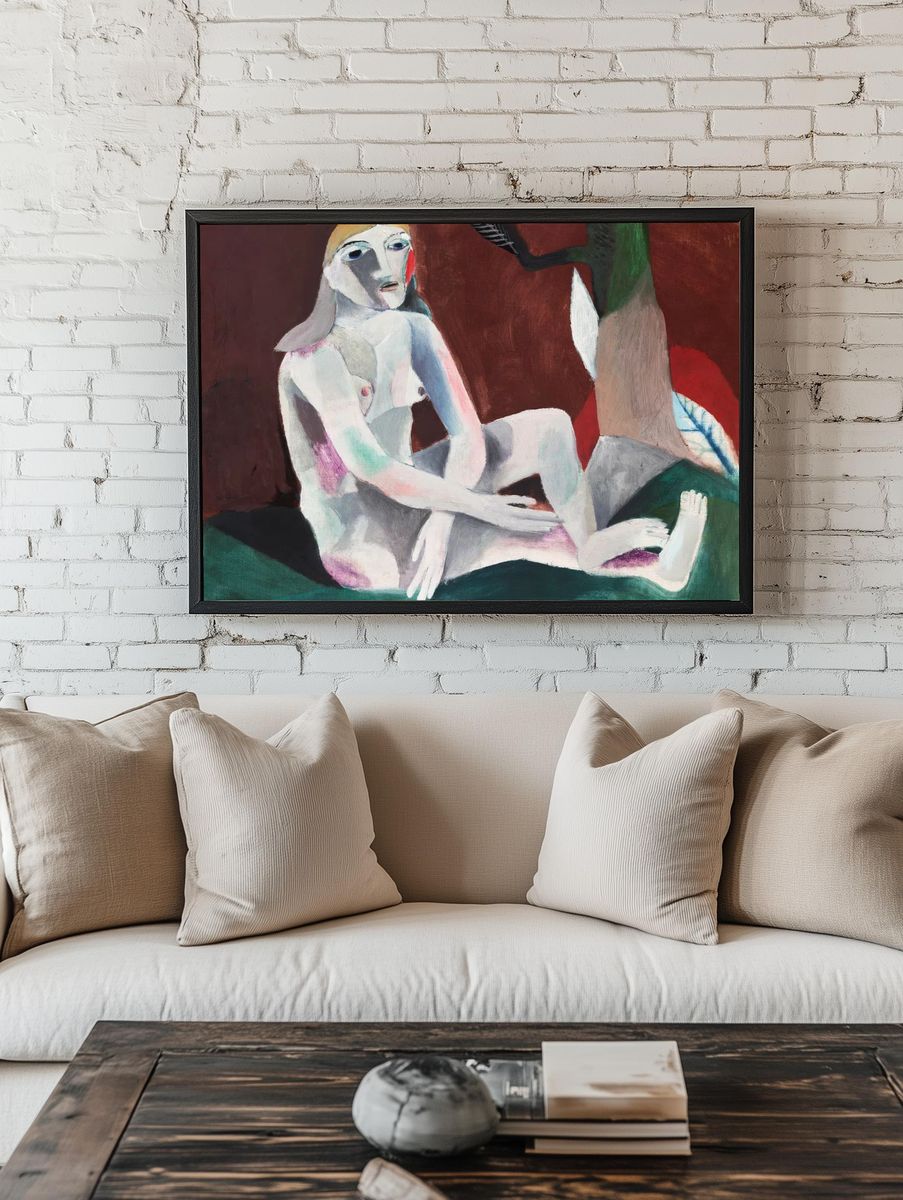 Seated Woman — Cubism Print room preview