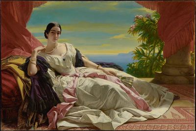 Elegant Lady by the Sea — Fine Art Print. poster print