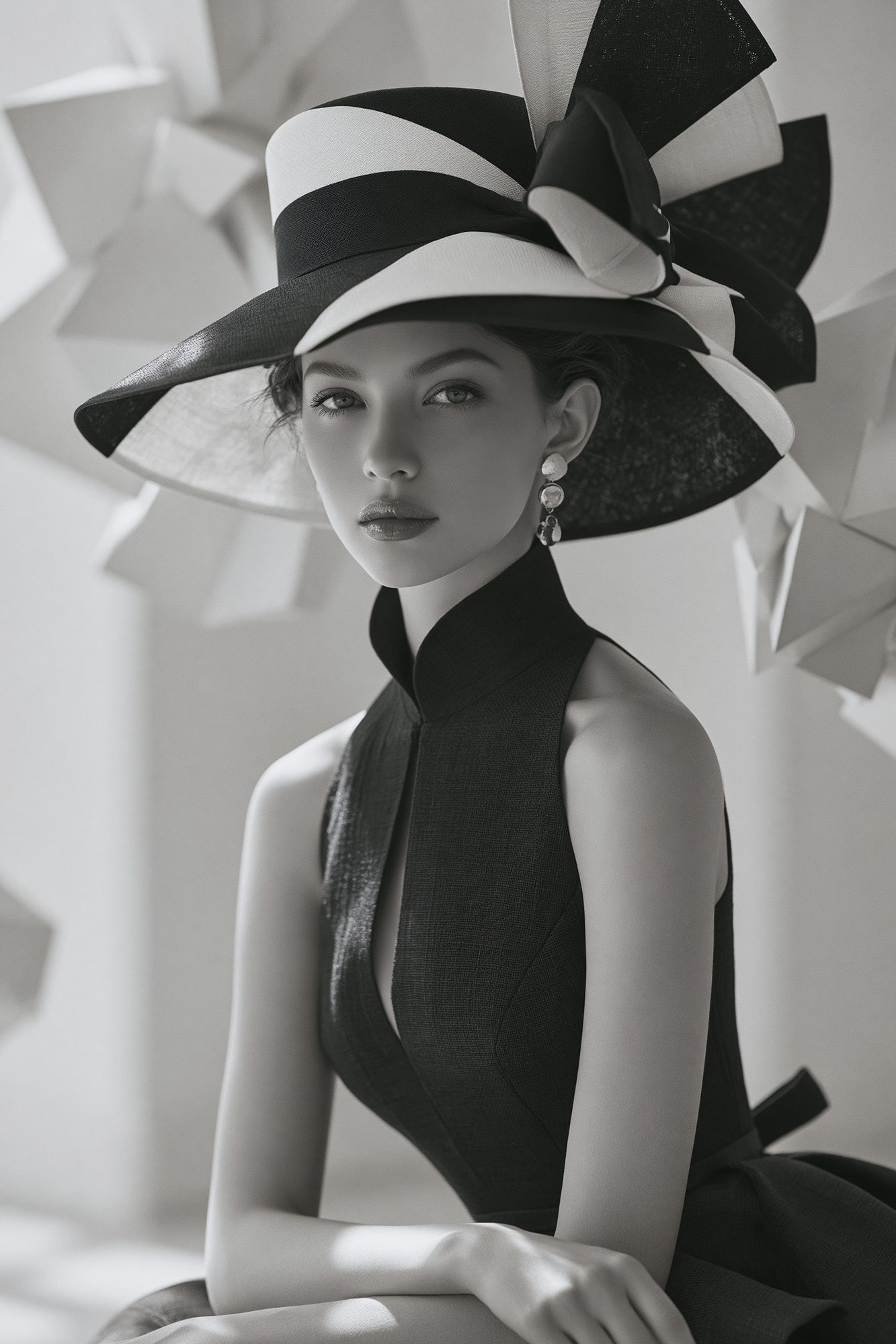 Elegant Fashion Portrait Print. poster detail