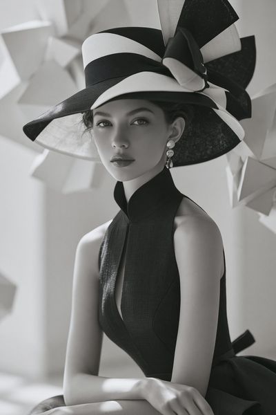 Elegant Fashion Portrait Print.
