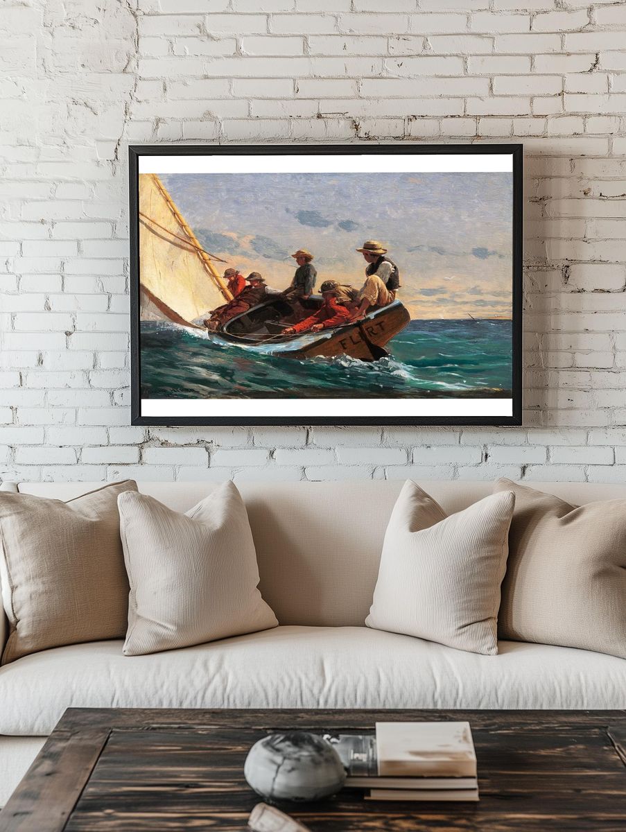 Flirt (1874) Winslow Homer. room preview