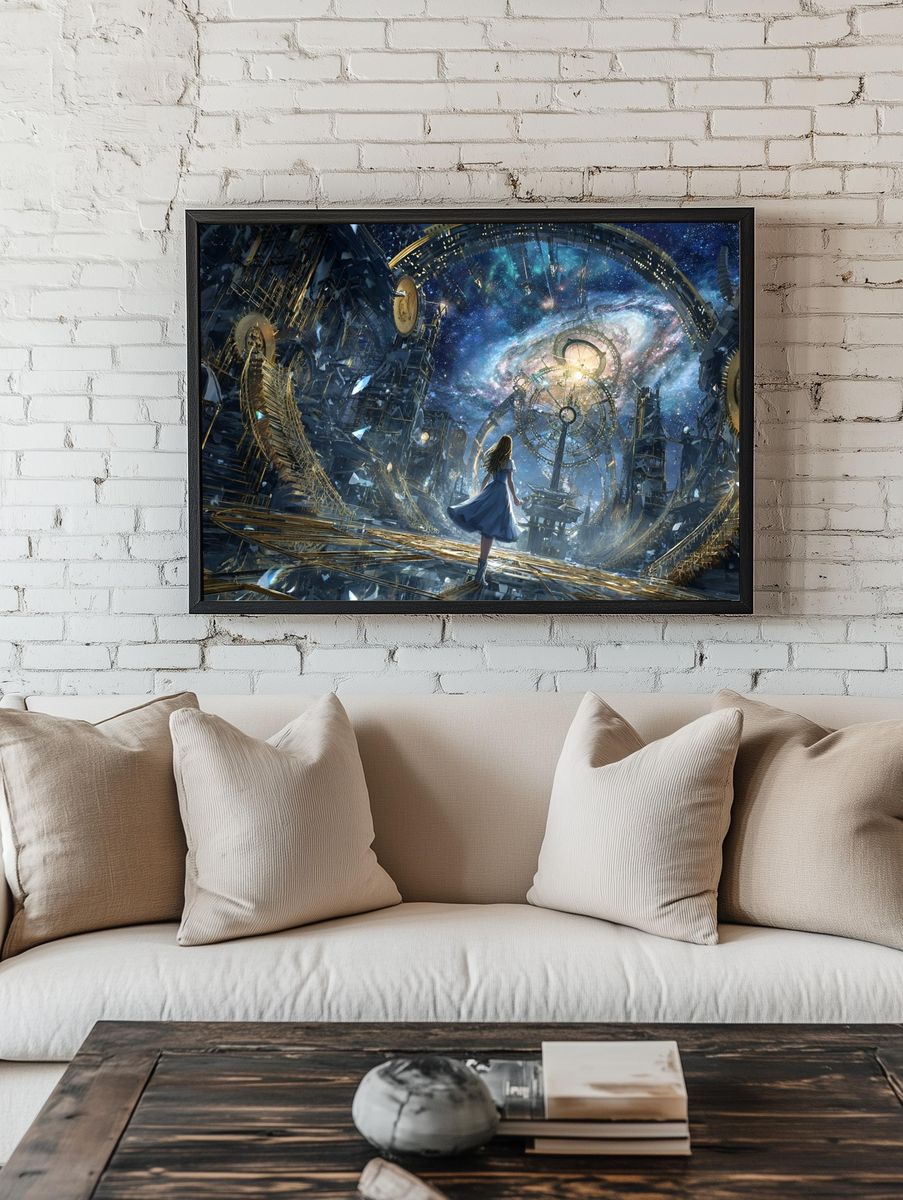 Cosmic Journey — Fantasy Art Print room preview